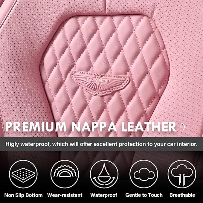 Coverado Seat Covers, Car Seat Covers Front Seats, Pink Car Seat Covers, Waterproof Auto Seat Covers, Seat Cushion, Front Sea