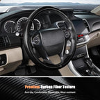 Aimato Customized Steering Wheel Cover for Honda Accord 2013-2017/Pilot 2016-2018/Crosstour 2013-2015, Thin,Anti-Slip,Scratch-Resistant Exclusive Car Accessory for Honda,Matte Black