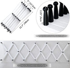 WEBI Accordion Wall Hanger,Expandable Wooden Coat Rack Wall Mounted,Accordion Hat Rack for Wall,Accordion Hook Rack for Hats,