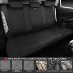 CAR PASS Oxford Bling Diamond Car Seat Covers Full Set Interior Sets, Waterproof Shining Glitter Sparkly Crystal Universal Ar