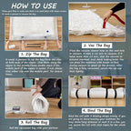 Vacuum Mattress Bag for Memory Foam and Latex - Sealed for Easy Movement, Transport and Storage (King/California King)
