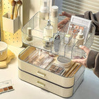 Makeup Organizer with Stackable Drawers, Bathroom Countertop Vanity Organizers and Storage, Ideal for Desk and Dresser, Great