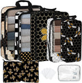 7 Pcs Compression Packing Cubes for Travel, Waterproof Suitcase Luggage Backpack Organizer with Toiletry Bag Travel Essential