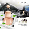 Car Air Fresheners for Men and Women - Linen Comfort | Pack of 2 Car Scents Air Freshener | 4ml Odour Eliminator Diffuser wit