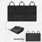 EcoNour Backseat Trunk Organizer | 42 x20 Inches Car Storage with 9 Spacious Pockets | Waterproof, Heavy-Duty Hanging Organize