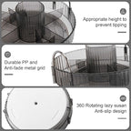 YCIA&DONE 360 Rotating Makeup Organizer and Storage for Vanity Countertop 3 Tiers, High Capacity Cosmetic Skincare Perfume Or