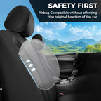 FLORICH Seat Covers Full Set, Leather Seat Covers for Cars, Waterproof Car Seat Protector Breathable, Front and Rear Seat Cov