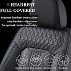 Coverado Seat Covers, Car Seat Covers Front Seats, Black Seat Cover, Waterproof Car Seat Cushion, Front Car Seat Covers Leath