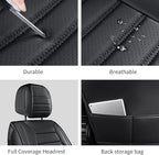Car Seat Covers, Breathable Faux Leather Auto Seat Covers, Waterproof Automotive Seat Covers, Universal Vehicle Seat Covers f