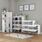 HOMIDEC Shoe Rack, 8 Tier Shoe Storage Cabinet 32 Pair Plastic Shoe Shelves Organizer for Closet Hallway Bedroom Entryway | 3