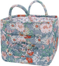 Boho Fabric Storage Basket, Large Capacity Laundry Basket, 12.2'' x 10.23'' x 10.23'' Collapsible Laundry Hamper with Easy Ca
