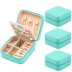 Neveika Jewelry Box with Mirror,Small Jewelry Organizer Box，Travel Jewelry Case for Women，Gift Jewelry Boxes for Female Girls