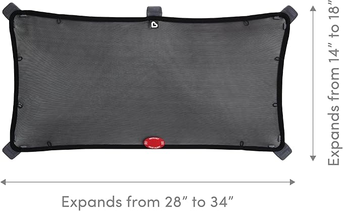 Munchkin® Brica® Magnetic Stretch to Fit™ Sun Shade, Black, 1 Pack