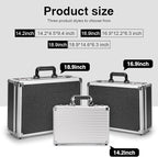 LOCKCURX File Organizer Storage Box - 16.9 x 12.2 x 6.3 Inch Large, Portable Locking Storage Totes with Dual Combination Lock