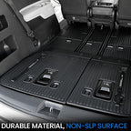 Backrest Mats for 2022-2025 2026 Kia Carnival Fold-in-Floor Use, All Weather TPE 3rd Row Seat Back Covers Trunk Area Accessories (Backrest Mat for 3rd-Row)