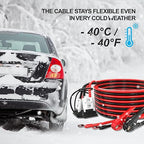 800A Jumper Cables,Heavy Duty 1 Gauge 30 Feet Battery Cable for Car,Quick Connect Booster Battery Wires with Alligator Clips,Carrying Bag for Cars Truck SUV