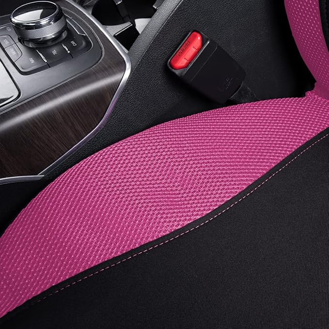 Flying Banner Butterfly car seat Covers ful Set Fashion Universal Lady Woman Female Rear Bench Split Colorized (2 Fronts, Pin