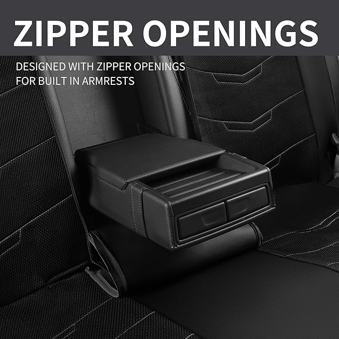 Seat Covers,Sport and Breathable Seat Covers,Anti-Slip Universal Fit Car Seat Covers Full Set for Cars Sedans SUV and Truck(F