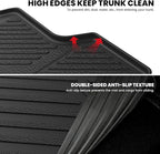 LASFIT Trunk Mat for Honda Civic Hatchback Sport 2017-2021, All Weather TPE Custom Fit Trunk Liner Trunk Tray Cargo Mat Cargo Liner Cargo Tray (Not for Sport Touring)