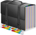 Expanding File Folders,25 Pockets Accordion File Organizer,Expandable Filing Folder with Handle,Portable File Box for Receipt