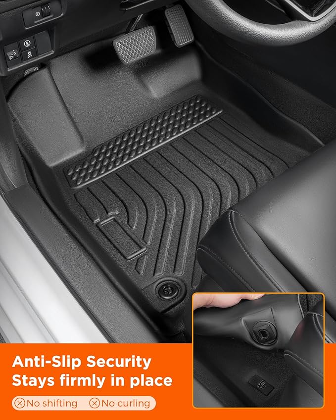 Car Floor Mats for Honda Civic 2022–2025,2026 Sedan (Not for Hatchback&Hybrid), Non-Slip TPE All-Weather Floor Liners and Trunk Cargo Mat Set, Custom Fit for Civic Sport 11th Gen Accessories 2026