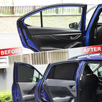 Car Window Shade Compatible with Subaru Crosstrek 2024 2025 2026, Front Rear Mesh Side Window Sun Shade Glare Shield and UV Rays Protection Accessories (Full Window)