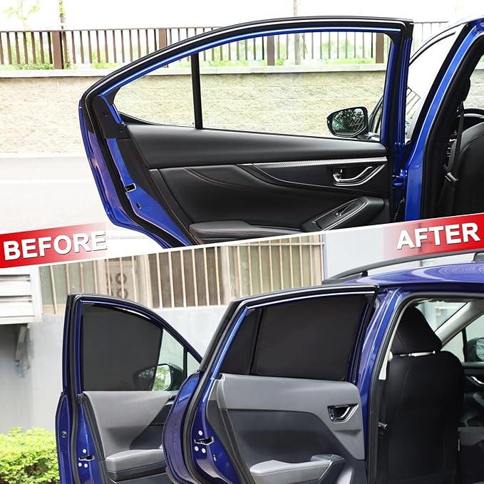 Car Window Shade Compatible with Subaru Crosstrek 2024 2025 2026, Front Rear Mesh Side Window Sun Shade Glare Shield and UV Rays Protection Accessories (Full Window)