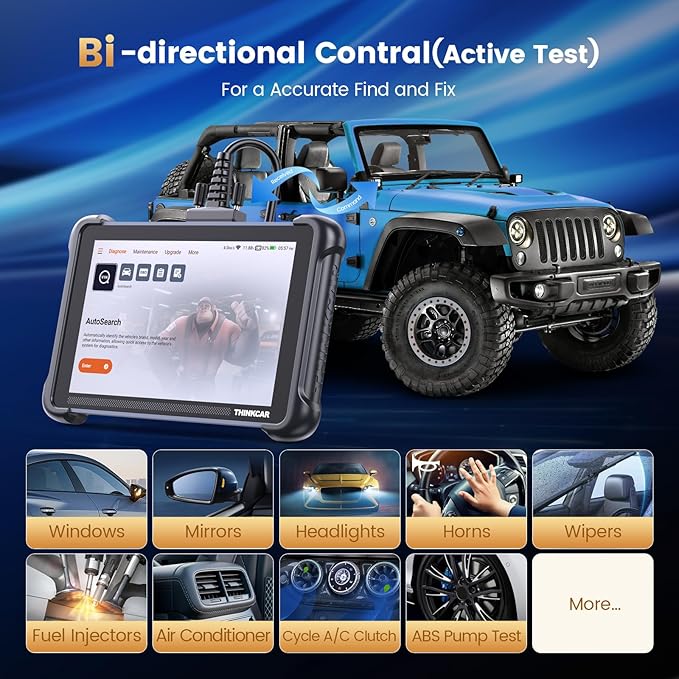 THINKCAR THINKSCAN 689 OBD2 Scanner, Bidirectional Scan Tool with Lifetime Free Update, 34+ Reset, 3000+ Active Test, ECU