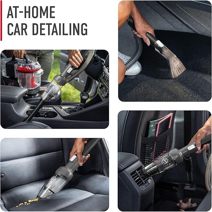 Hoover CleanSlate 5-Piece Interior Car Cleaning Kit, Compatible with Hoover Spot & Carpet Cleaners, Removes Wet & Dry Messes,