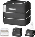 Comforter Storage Bag - 110L Large Capacity Blanket Storage Bags 2-Layer Ultra Space Saving Self Compression Organizer, Washa