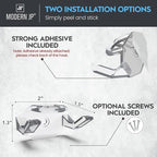 Modern JP Adhesive Hat Hooks for Wall (32-Pack) - Hat Rack for Baseball Caps, Minimalist Hat Display, Strong Hold Hat Hangers