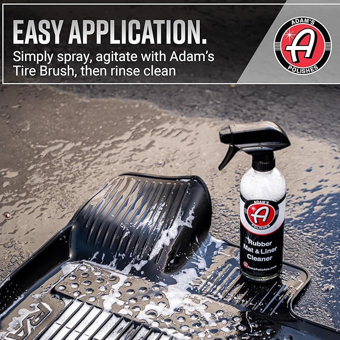 Adam's Polishes Rubber Mat & Liner Cleaner (Gallon) Protectant & Rubber Floor Mat Cleaning Solution for Car Detailing, Deep C