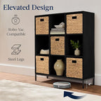 Best Choice Products 9-Cube Bookshelf, 3-Tier Wood Storage Bookcase W/Legs, 11in Shelf Opening, Cube Organizer, Living Room, 