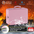 ENGPOW Fireproof File Organizer Bag with 13 Colorful Pockets Accordion File Folder,5200℉ Document Organizer Box with Lock&Lab