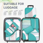 10 Set Packing Cubes for Travel, Gifts for Women Mom,Anti-Tearing Suitcase Organizer for Luggage with Shoe & Hanging Toiletry