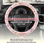 Hello Kitty and Friends Steering Wheel Cover, Universal Fit Cute Accessories for Women, Stylish Decor Gift Hello Accessories - Fits Standard Wheels 14.5"-15"