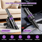 Handheld Vacuum Cordless Rechargeable 2-Speed Modes| 3-in-1 Portable Cordless Vacuum Cleaner with Charging Dock, for Car Home