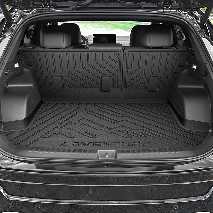 KUST Floor Mats Cargo Mat for Honda Prologue & Chevy Blazer EV 2024-2025 2026, All Weather Rear Trunk Liner with Backrest Mat for Prologue Accessories TPE Rubber High Edge