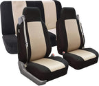 FH Group All Purpose Flat Cloth Car Seat Covers - Universal Fit, Full Set Seat Covers, Washable, Fit Most Car, Truck, SUV, Va