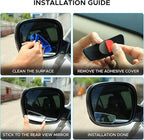 EcoNour Car Blind Spot Mirror (2 Pack) – 2" Rectangle HD Convex Rear View, Wide Angle Adjustable for SUVs & Trucks