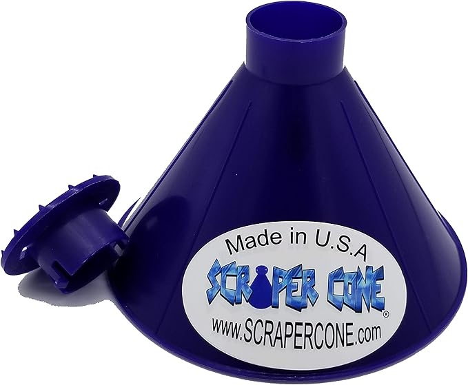 SCRAPER CONE®️ The Original Ice Scraper, Snow Removal Made in The USA Magical Frost Removal Funnel Shaped Cleaning Tool Car Windshield Deicer Magic Scrapers Instascrape round snow shovel brush