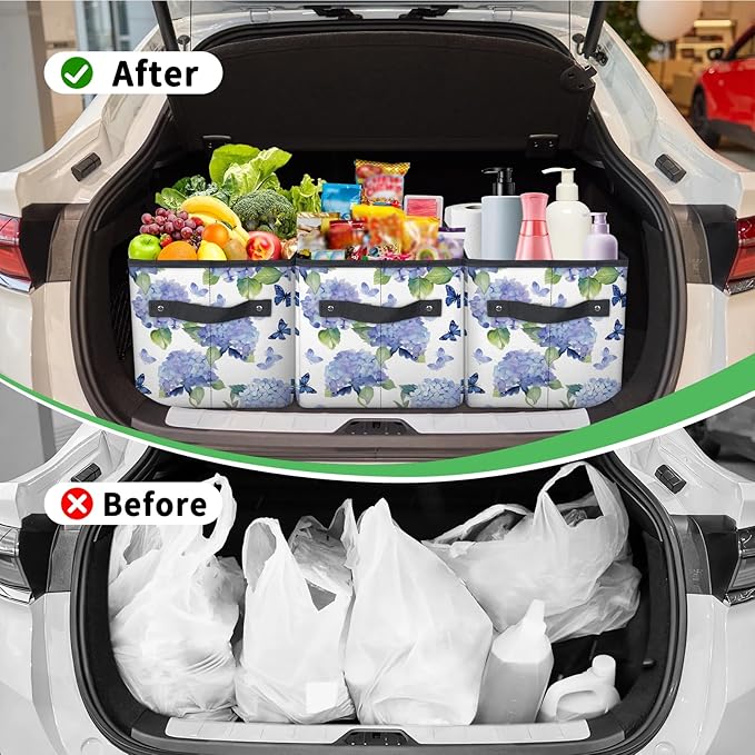 Reusable Grocery Bags Heavy Duty Shopping Bags Foldable Large Tote Bags with Long Handles & Hard Bottom
