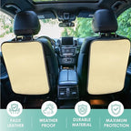 FH Group Faux Leather Seat Back Kick Protectors, Heavy Duty Car Kick Mats for Kids – 2-Pack Back Seat Protector for Driver an