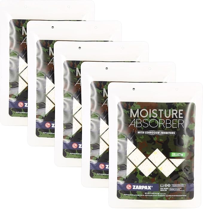 Moisture Absorbers For Gun Safe 7.5 oz/212g - Gun Safe Dehumidifier Prevents Corrosion - Protects Gun & Gear - Desiccant