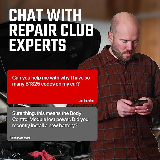 Repair Club Pro OBD II Scan Tool for iPhone and Android - No Subscription Fee - All System OBD2 Scanner All Vehicles 1996+