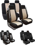 FH Group All Purpose Flat Cloth Car Seat Covers - Universal Fit, Full Set Seat Covers, Washable, Fit Most Car, Truck, SUV, Va