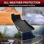 LASFIT Floor Mats for Mercedes Benz E Class 2017-2023 E300 / E350 / E400 / E450/ E43 AMG / E53 AMG / E63 AMG S (Fit Sedan & Wagon Only), All Weather TPE Floor Liners for E Class, 1st & 2nd Row