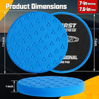 7.5 Inch Buffing Pads, 8 Pcs Polishing Pad, Car Compound Buffing Sponge Pads and Woolen Pads Cutting Polishing Pad Kit for Car Buffer Polisher Compounding, Polishing & Waxing
