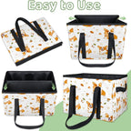 Reusable Grocery Bags Heavy Duty Shopping Bags Foldable Large Tote Bags with Long Handles & Hard Bottom