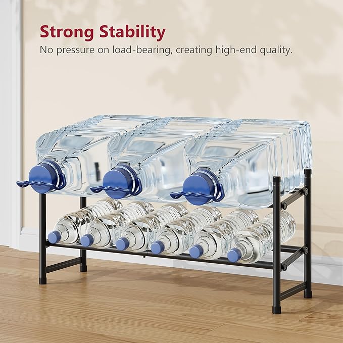 Tajsoon Expandable Shoe Rack for Closet 2 Tier, 28“-41“ Adjustable & Stackable Shoe Shelf Storage, Metal Shoe Rack Organizer 